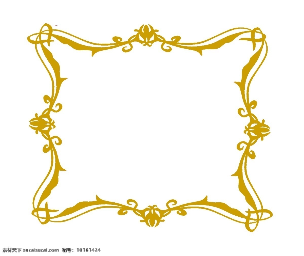 创意 古典 花纹 边框 金色