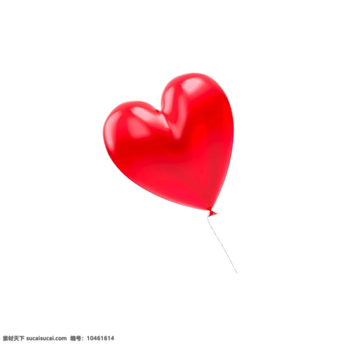 红色爱心气球 红色 爱心 气球 图案
