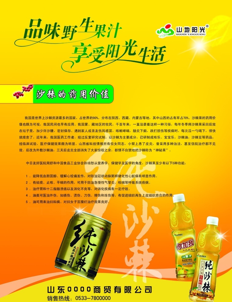 沙棘果 沙棘 饮料 阳光 dm宣传单 分层 源文件