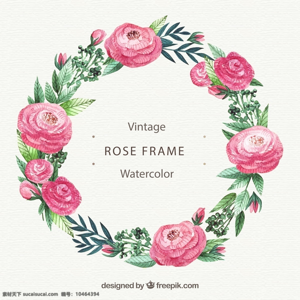 粉色 玫瑰花 花环 复古 粉玫瑰 框架 矢量图 矢量 高清图片