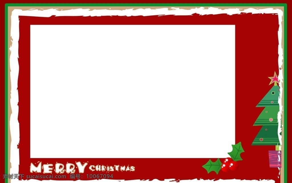 圣诞节边框 圣诞树 圣诞快乐 圣诞边框 相框模板 摄影模板 源文件