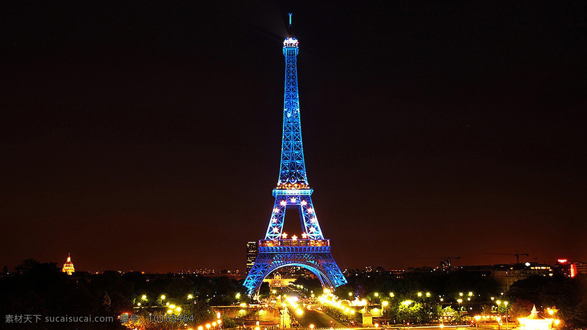 巴黎 埃菲 尔塔 夜景 高清 埃菲尔铁塔 电视塔 塔