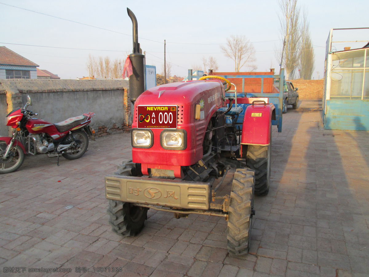 四轮车 农机 现代科技 农用车 拖车 四轮驱动 农业生产 矢量图 日常生活