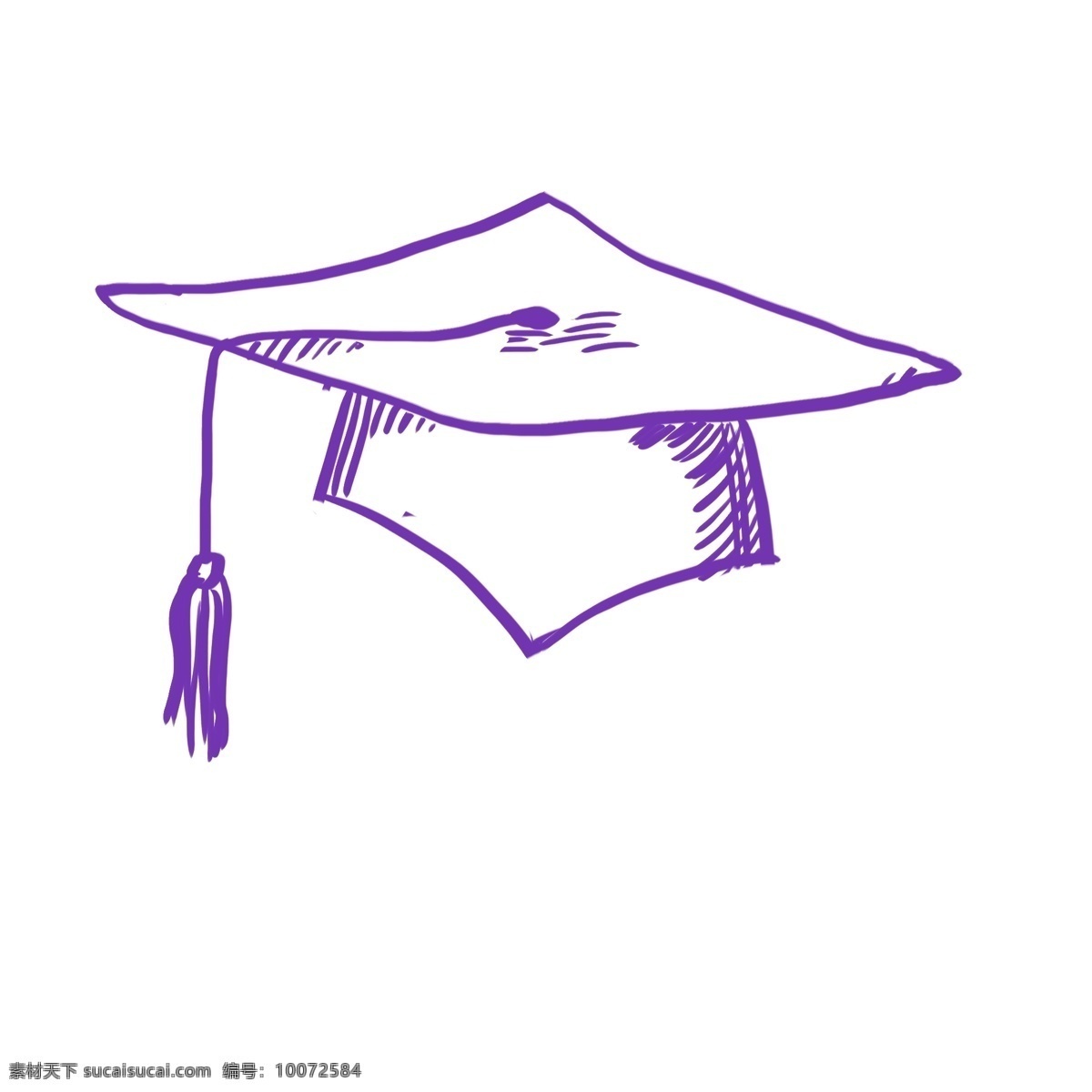 学士帽 插画 手绘 矢量 毕业季 高考 毕业 海报 分层