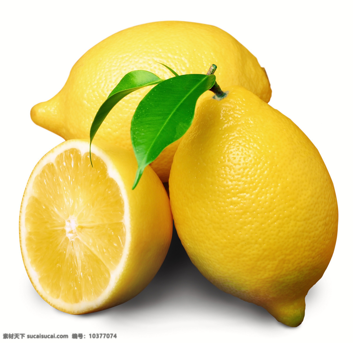高清 柠檬 设计素材 水果类 切开的柠檬 完整的柠檬 黄色柠檬 高清柠檬 生物世界