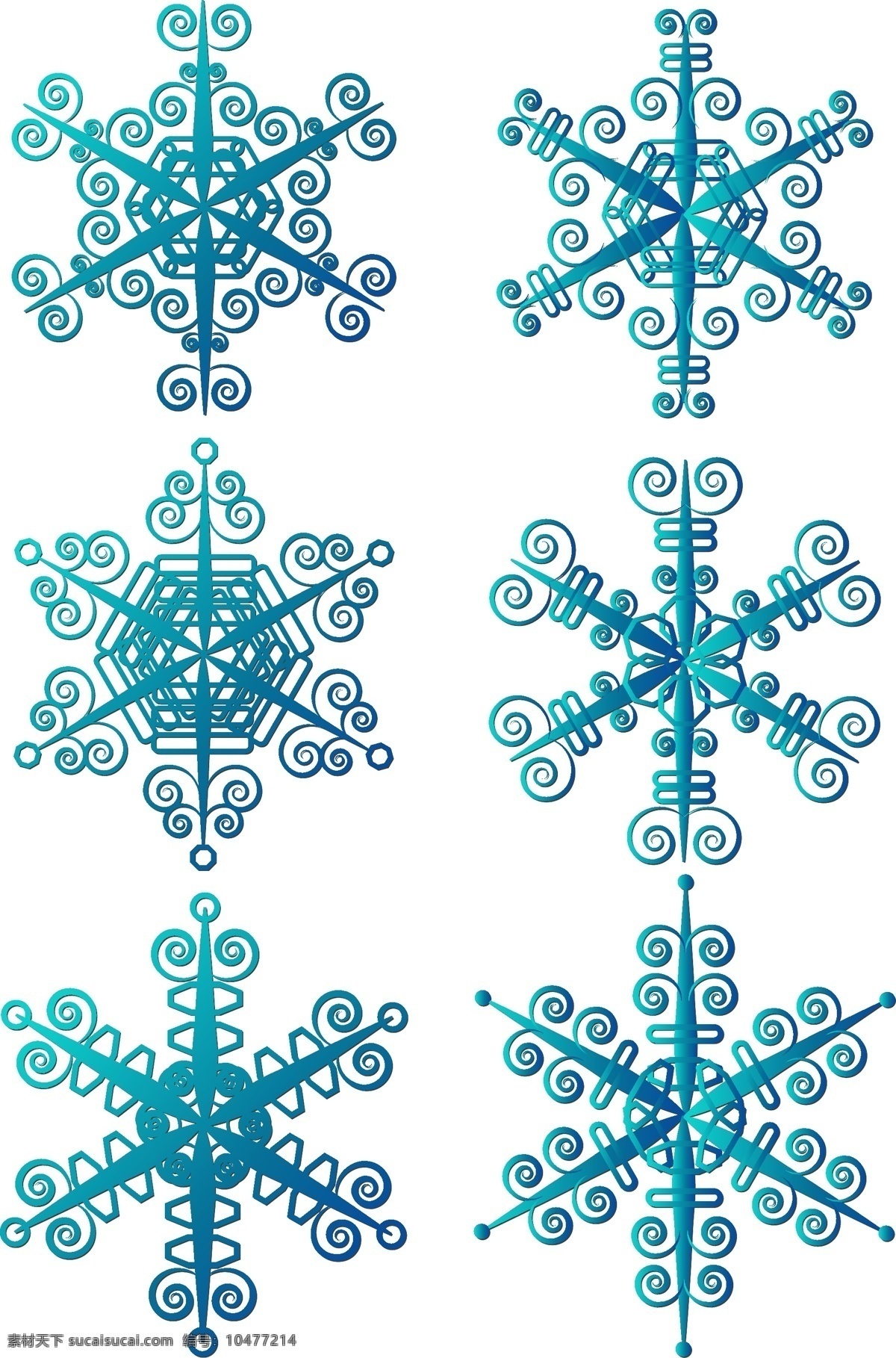 简约 冬季 蓝色 雪花 元素 冬季雪花 蓝色雪花 简约雪花 雪花元素 雪花素材