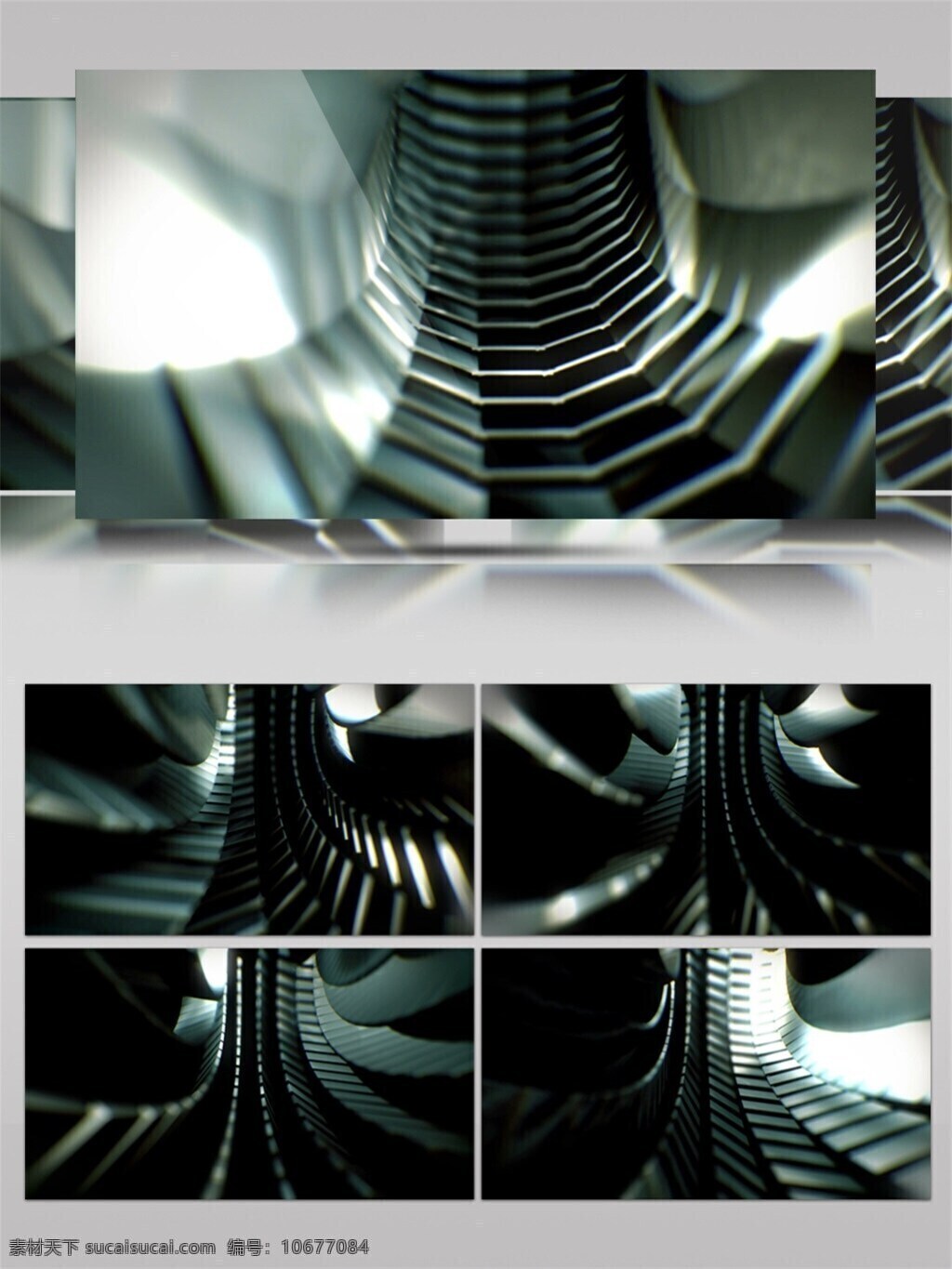 暗灰 楼梯 动态 视频 3d视频素材 led 闪烁 灯光 光灰色 楼梯分割 设计炫酷