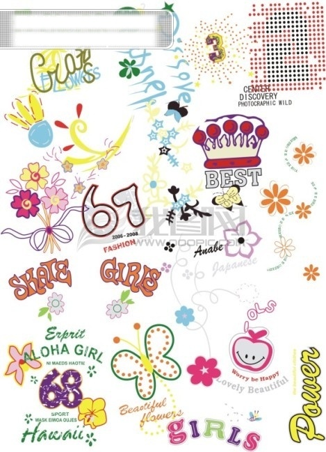 漂亮 女装 童装 印花 款 服装图案 服装印花素材 女装印花 设计元素 时尚印花 矢量印花 印花图案 童鞋印花 鞋子印花 童鞋图案 可爱印花图案 矢量图