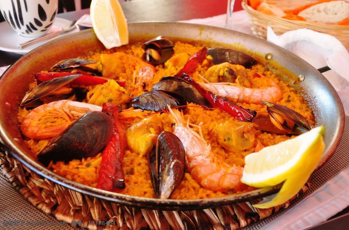 海鲜饭 西班牙海鲜饭 美食 美味 海鲜 诱人 西餐美食 餐饮美食