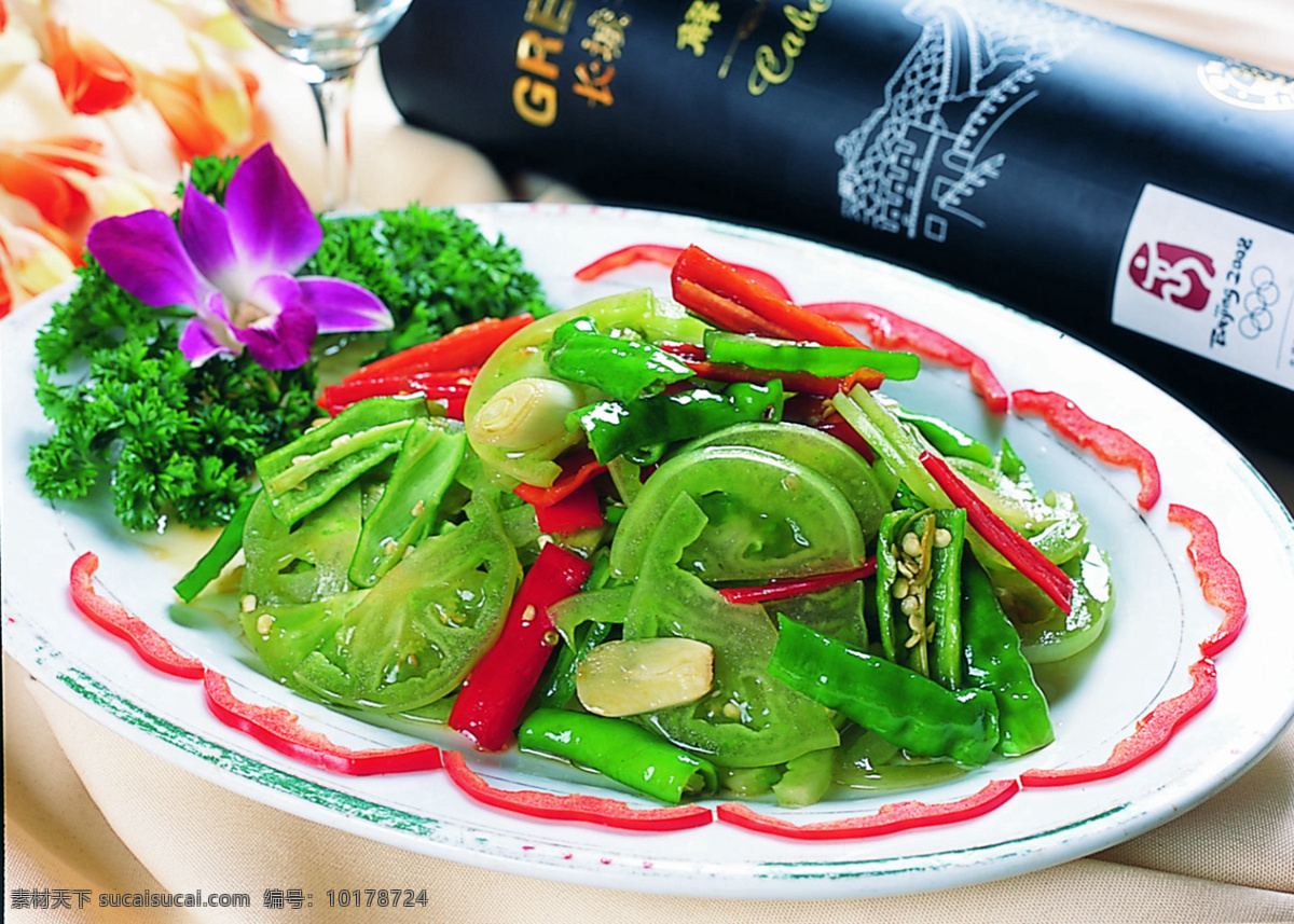 青柿子炒线椒 美食 传统美食 餐饮美食 高清菜谱用图