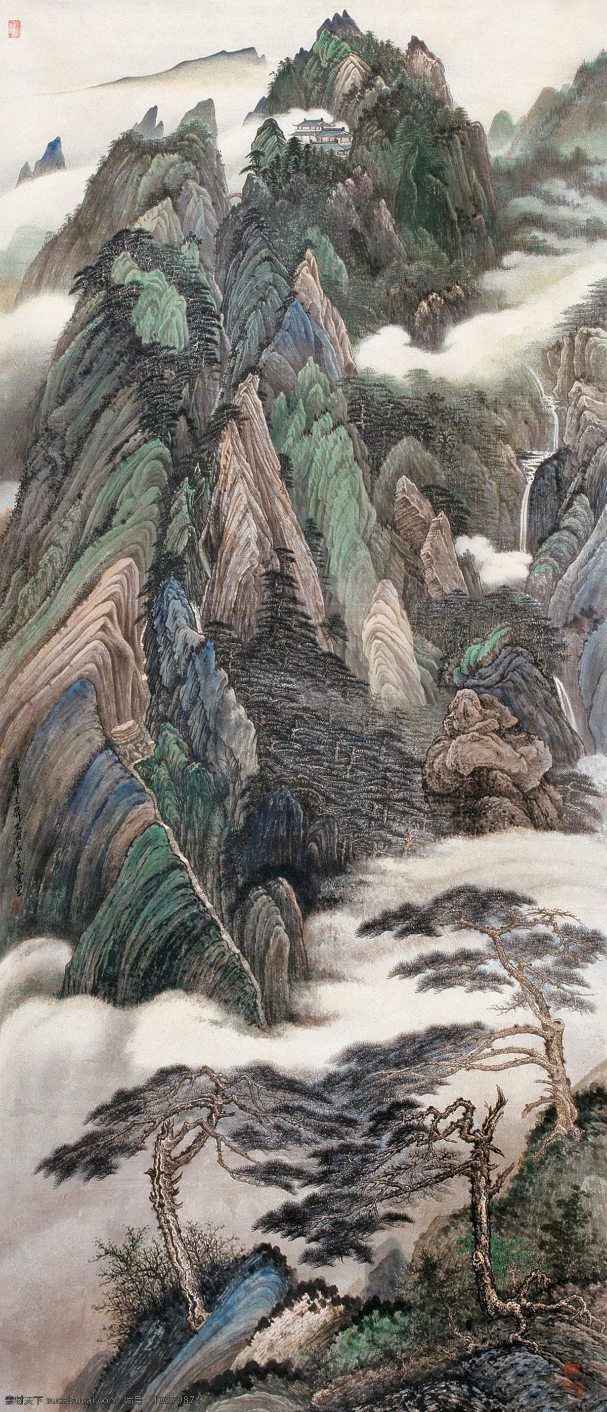 山水 装饰画 油画 国画 无框画 插画 手绘 素描 底纹背景 彩绘 中国风 抽象 艺术 书画文字 文化艺术