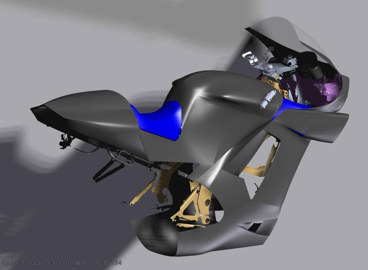 本田 nsr 项目 摩托车 汽车 3d模型素材 其他3d模型