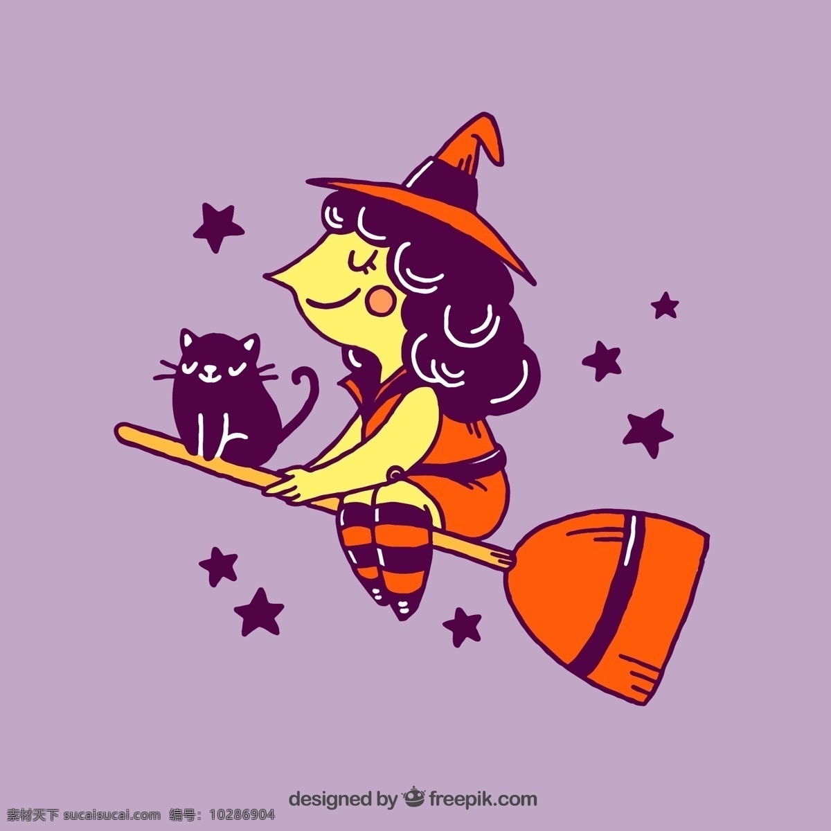 漂亮 巫婆 猫 背景 巫师