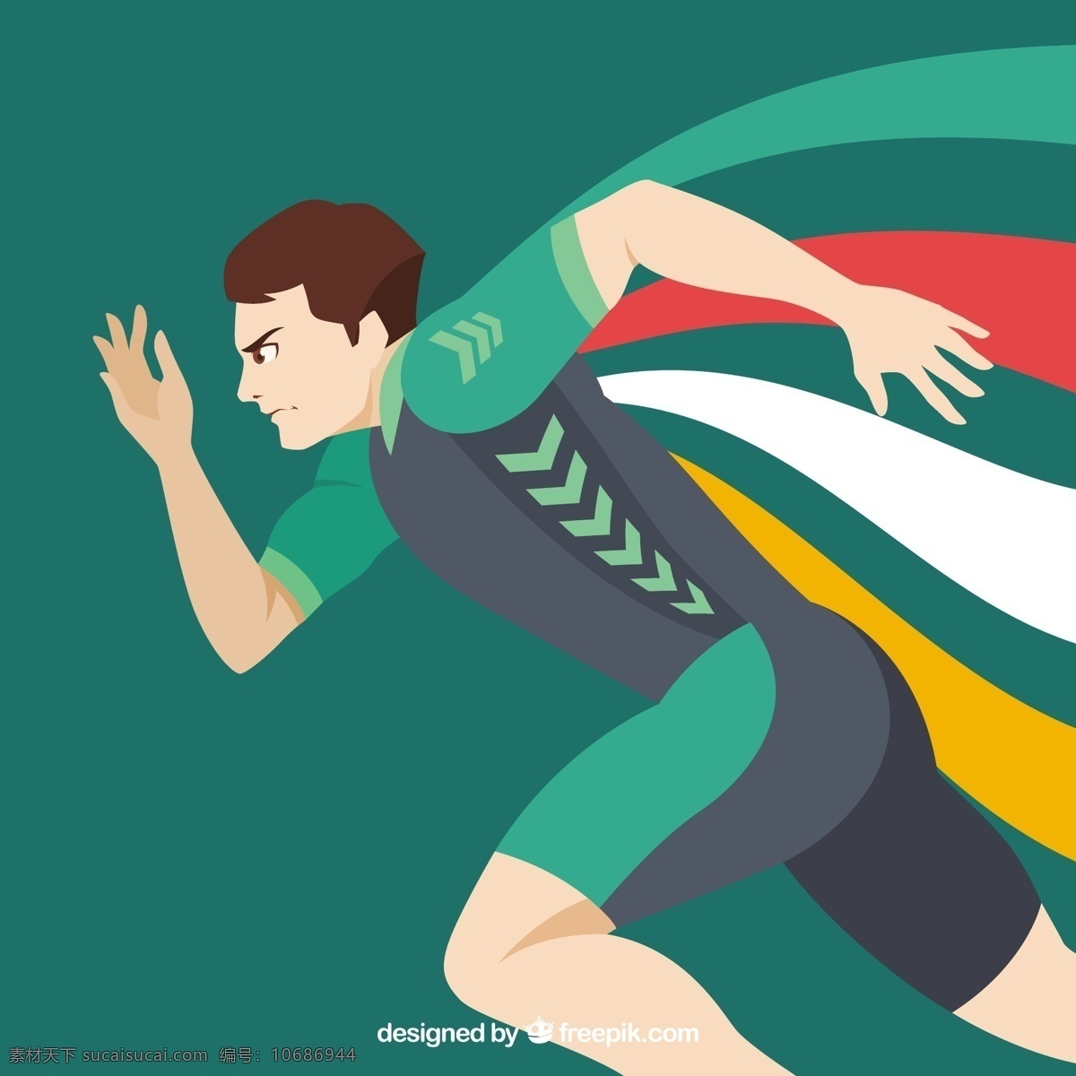 奥运会亚军 夏季 手 运动 健身 健康 卡通 手绘 平板 活动 2016 跑步 训练 巴西 比赛 生活方式 美国