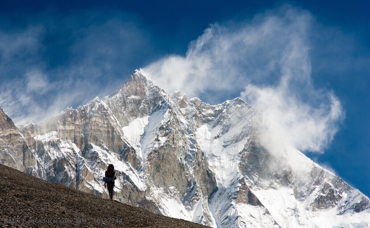 登山 人物 雪山 山峰 高山 攀登 美丽风景 自然风光 美丽景色 美景 风景摄影 山水风景 风景图片