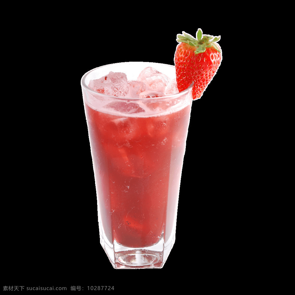 草莓汁 冻饮 饮料 草莓 夏日 冰凉