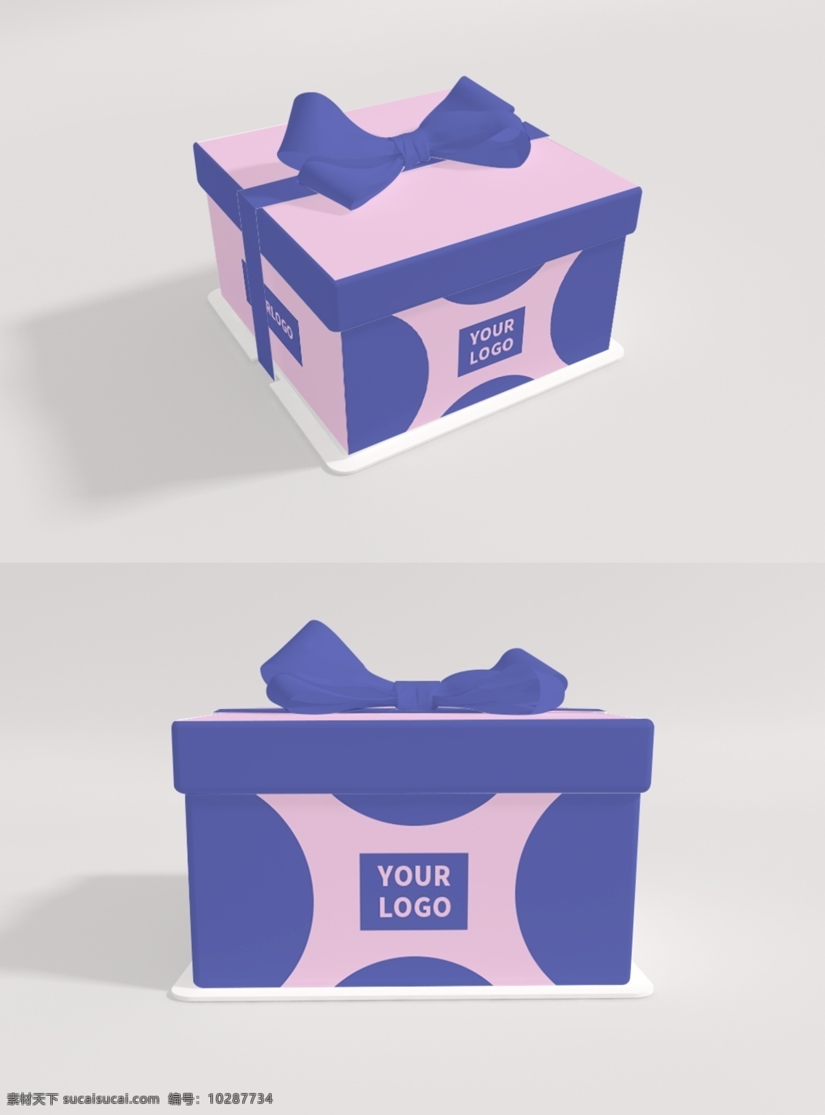 原创 模型 大 蛋糕 盒子 打包 蝴蝶结 样机 mockup 智能图层 可爱 小清新 外卖 方盒子 包装样机