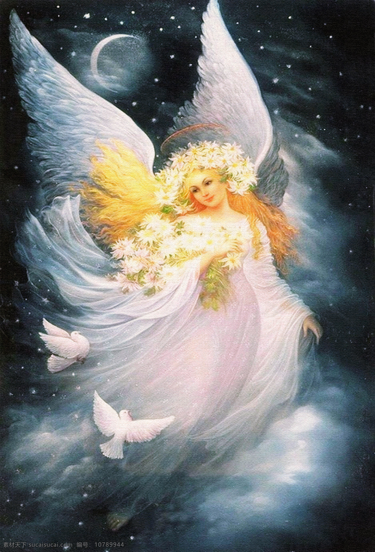 天使油画素材图片下载-素材编号10789944-素材天下图库