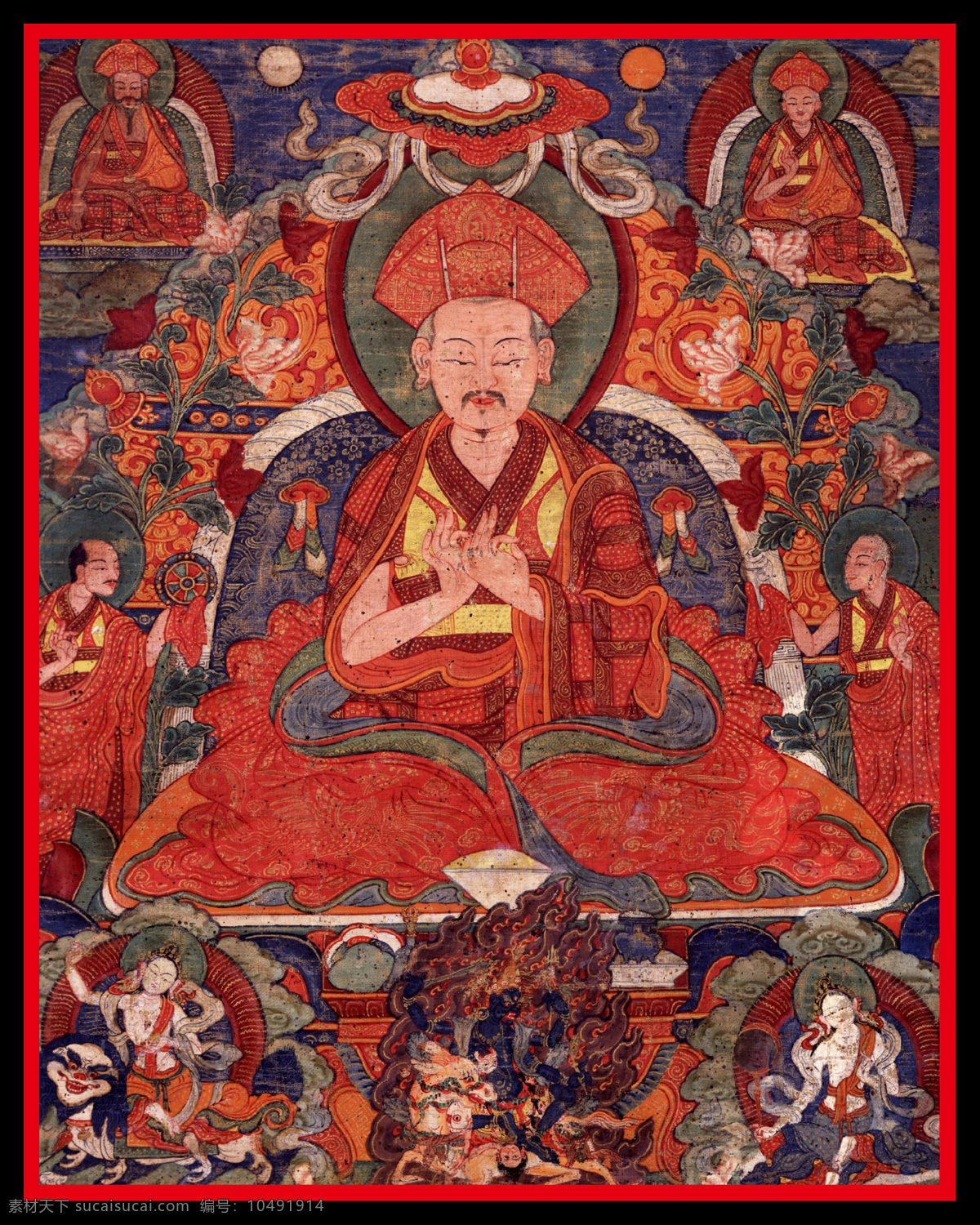老唐卡 唐卡 传承 西藏 藏传 佛教 密宗 法器 佛 菩萨 成就 成就者 大德 喇嘛 活佛 宗教信仰 文化艺术