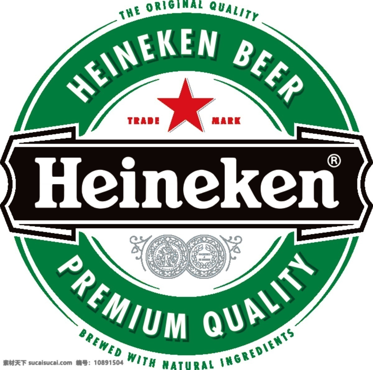 heineken 啤酒 logo