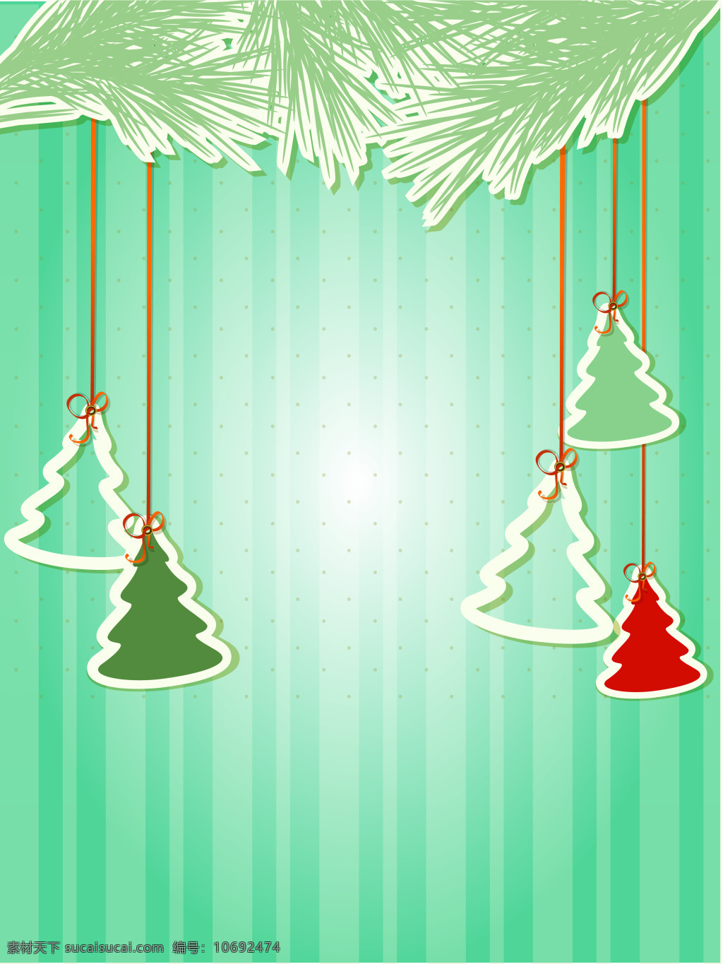 竖 条纹 悬挂 圣诞树 矢量 背景 素 蓝色 小 清新 圣诞 祝福 海报 新品 促销 开心