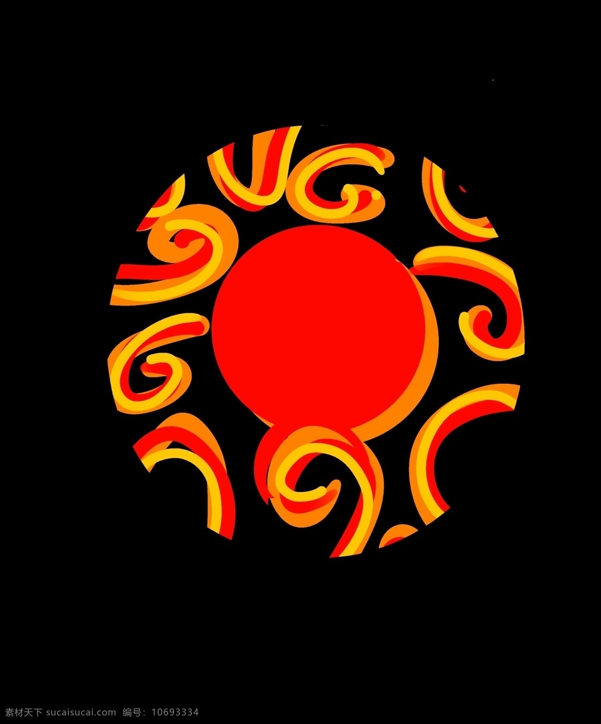 不规则 图形 中国 风 太阳 图腾 不规则图形 中国风 创意
