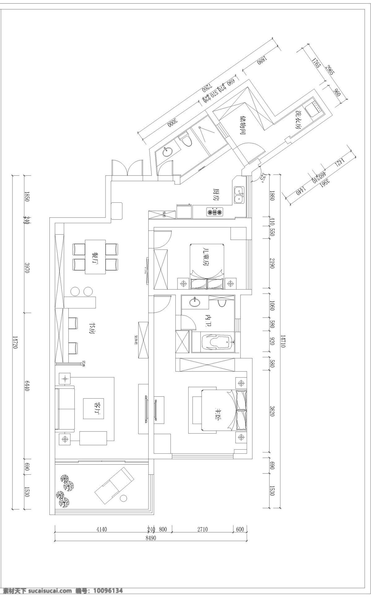 室内 锦华苑 灰色