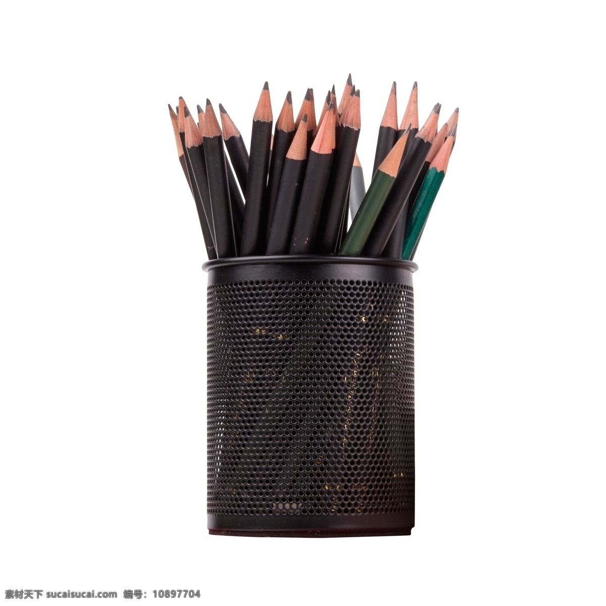 灰色 圆柱 创意 铅笔 笔筒 元素 文具 网格 圆柱体 真实 几何 尖锐 光泽 书写 展示 三角形 工具
