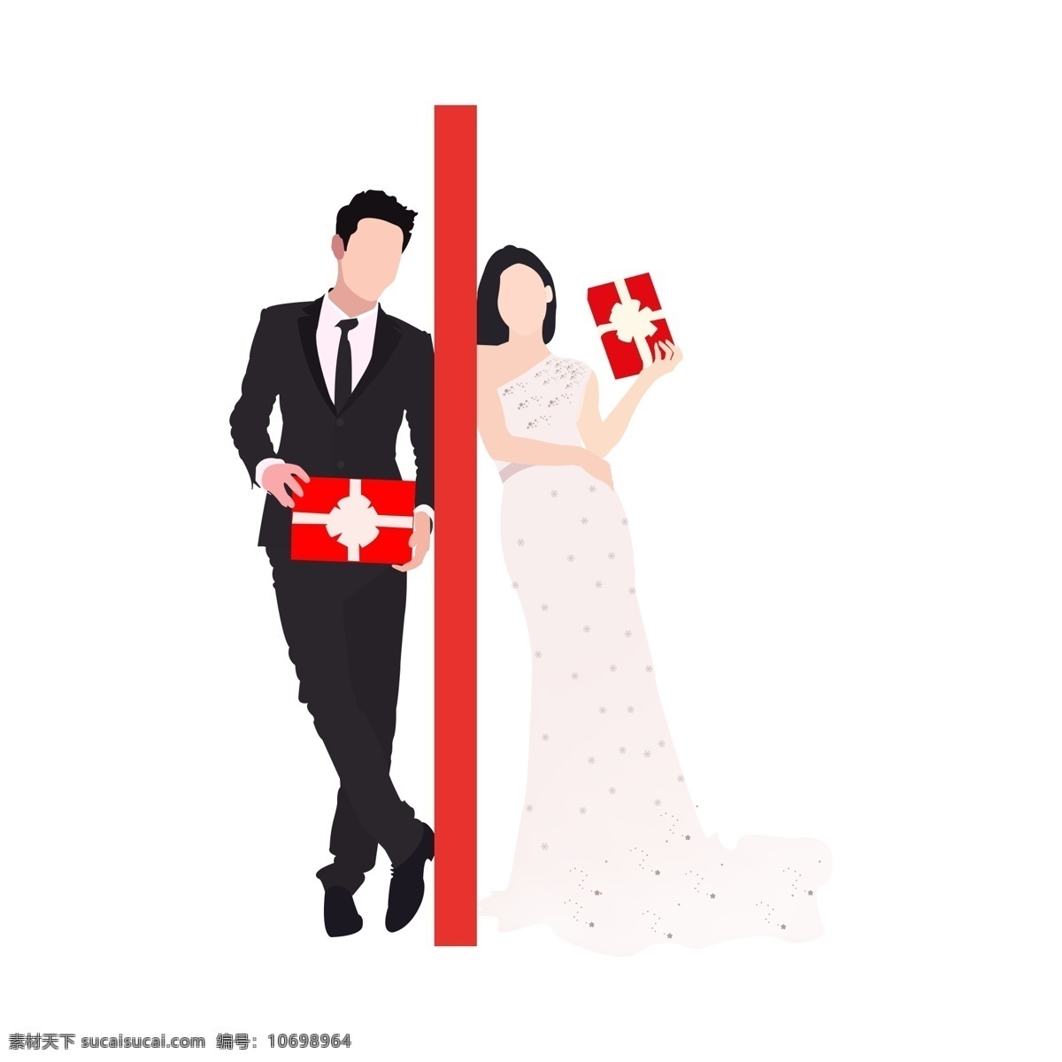 拍 婚纱照 情侣 矢量图 爱情 浪漫 俊男美女 摆拍 西服 礼服 礼物盒 皮鞋 衬衫 领带 漏肩晚礼服