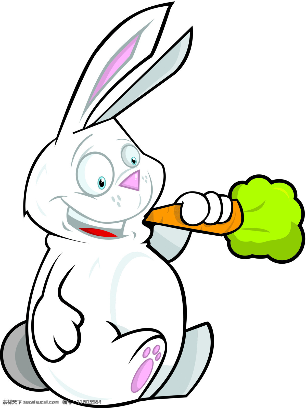 插画 动漫动画 胡萝卜 卡通 卡通兔 可爱 漫画 兔 设计素材 模板下载 兔子 兔年 生肖 插画集
