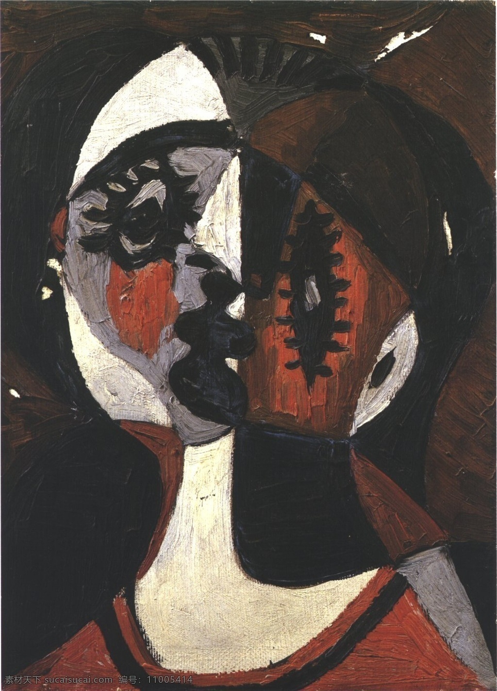 visage1 西班牙 画家 巴勃罗 毕加索 抽象 油画 人物 人体 装饰画 1926 装饰素材