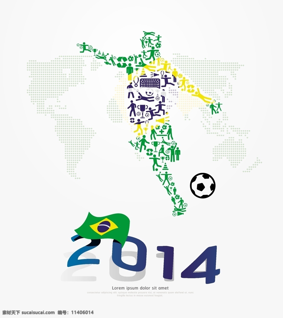 世界杯 背景 矢量 足球 运动员 人物 踢球 地图 创意 拼接 抽象 国旗 运动 体育 体育运动 赛事 比赛 插画 海报 画册 文化艺术 白色
