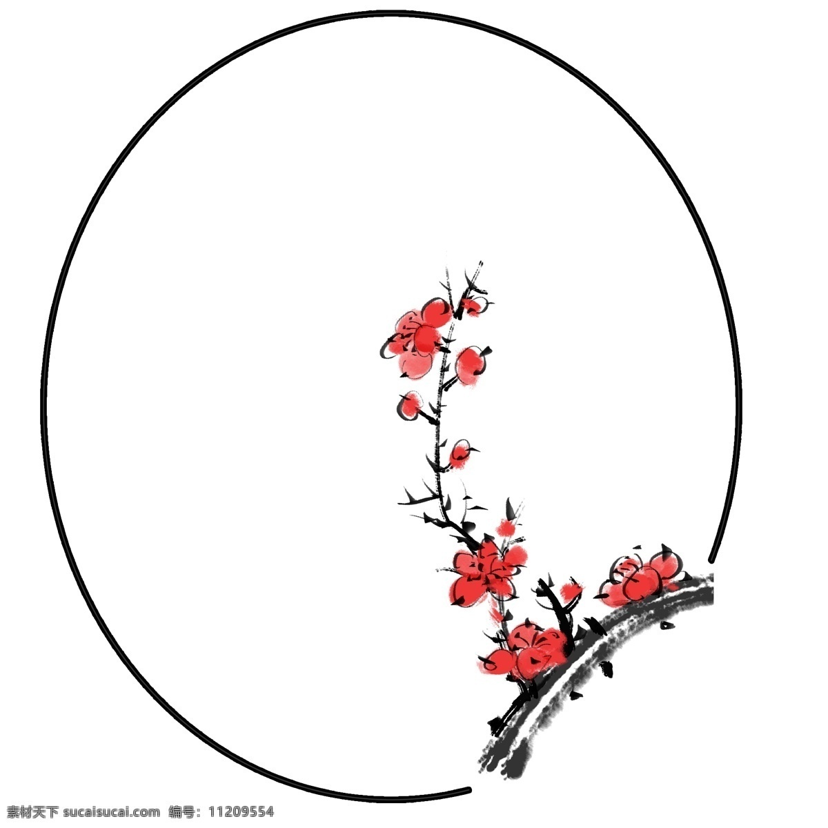 漂亮 梅花 卡通 插画 漂亮的梅花 卡通插画 梅花插画 花朵 鲜花 花束 花枝 花瓣 好看的梅花