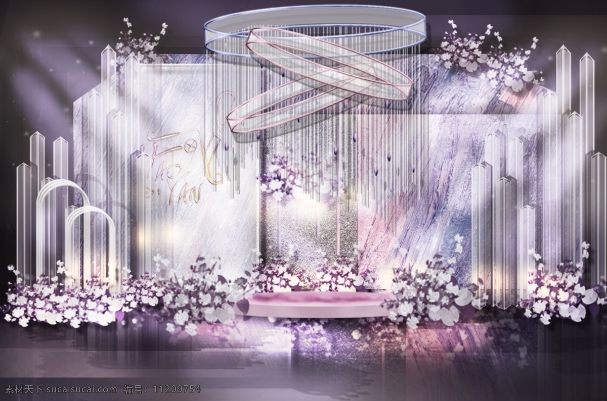 紫 粉色 合影 区 婚礼 效果图 紫色 合影区 留影区 婚礼效果图