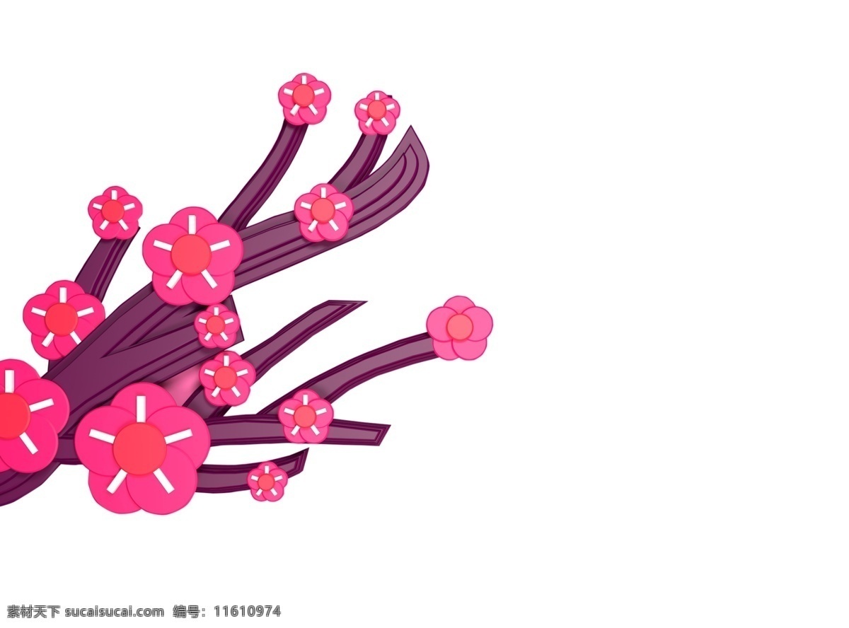 一枝梅花 一枝 梅花 漂亮 粉色