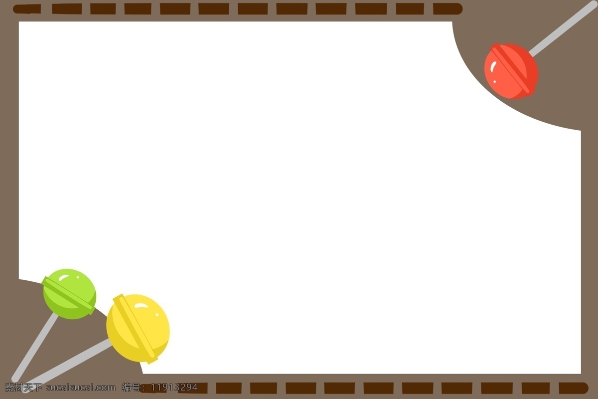 手绘 美食 棒棒糖 边框 黄色的棒棒糖 卡通边框 手绘美食边框 创意的边框 灰色的边框 甜甜的棒棒糖