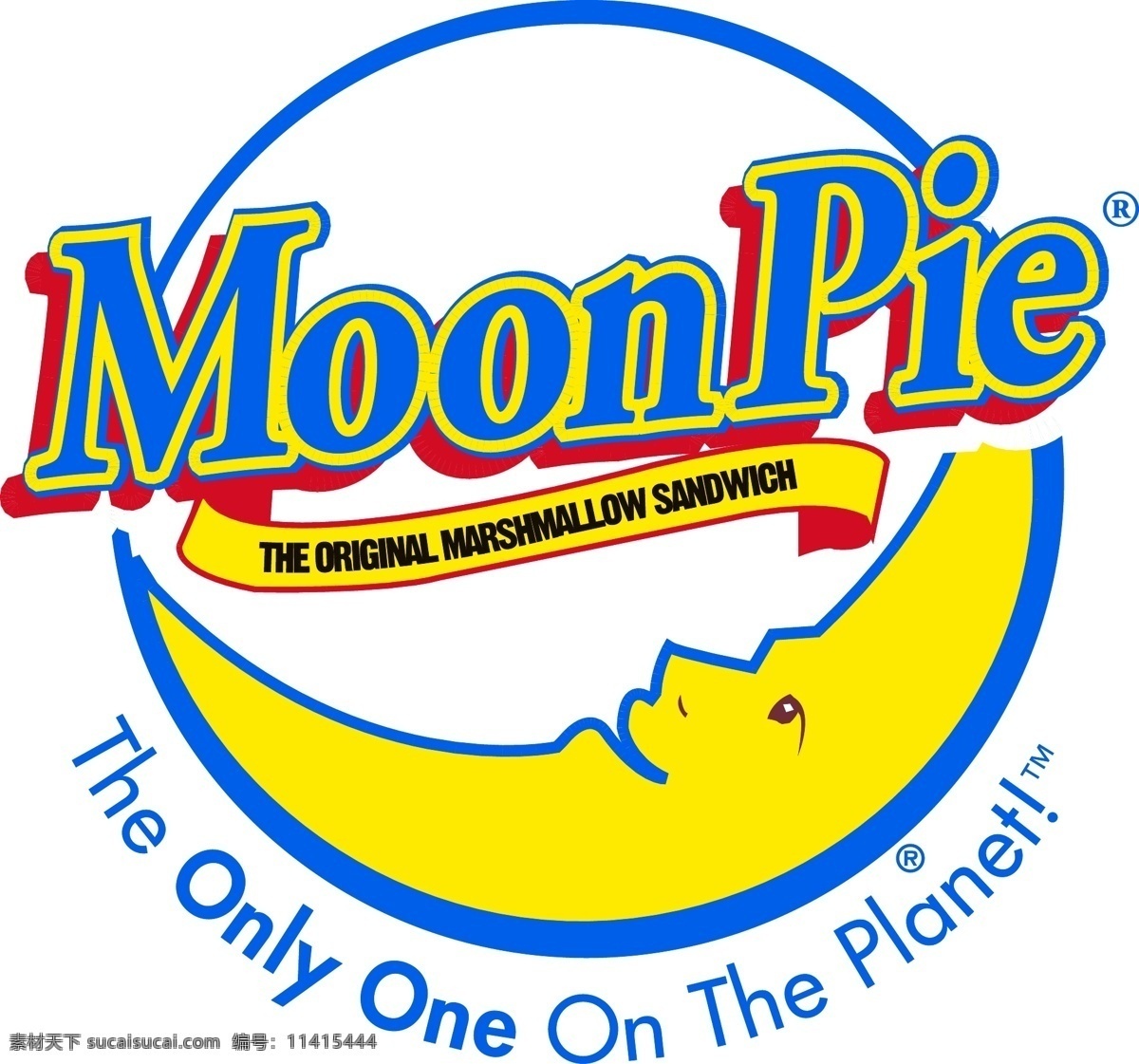 moonpie 标志 白色