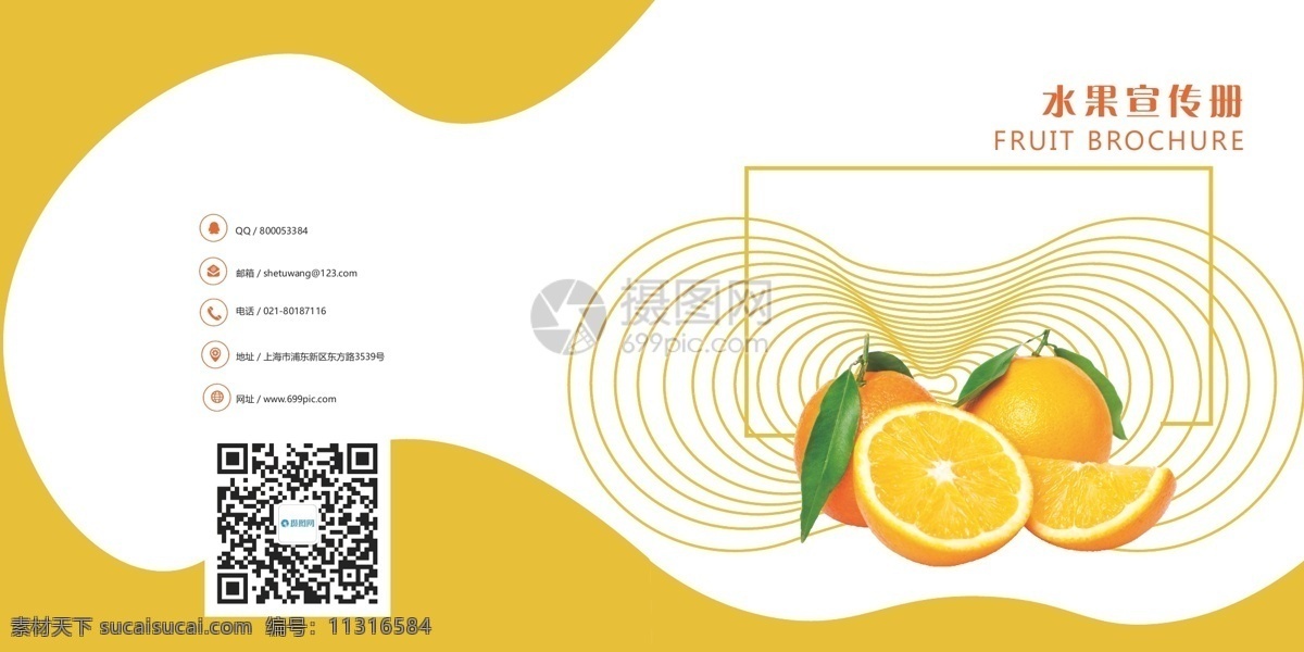 水果画册封面 水果 橙子 黄色 愉悦 创意 食物 果蔬 水果宣传 画册封面