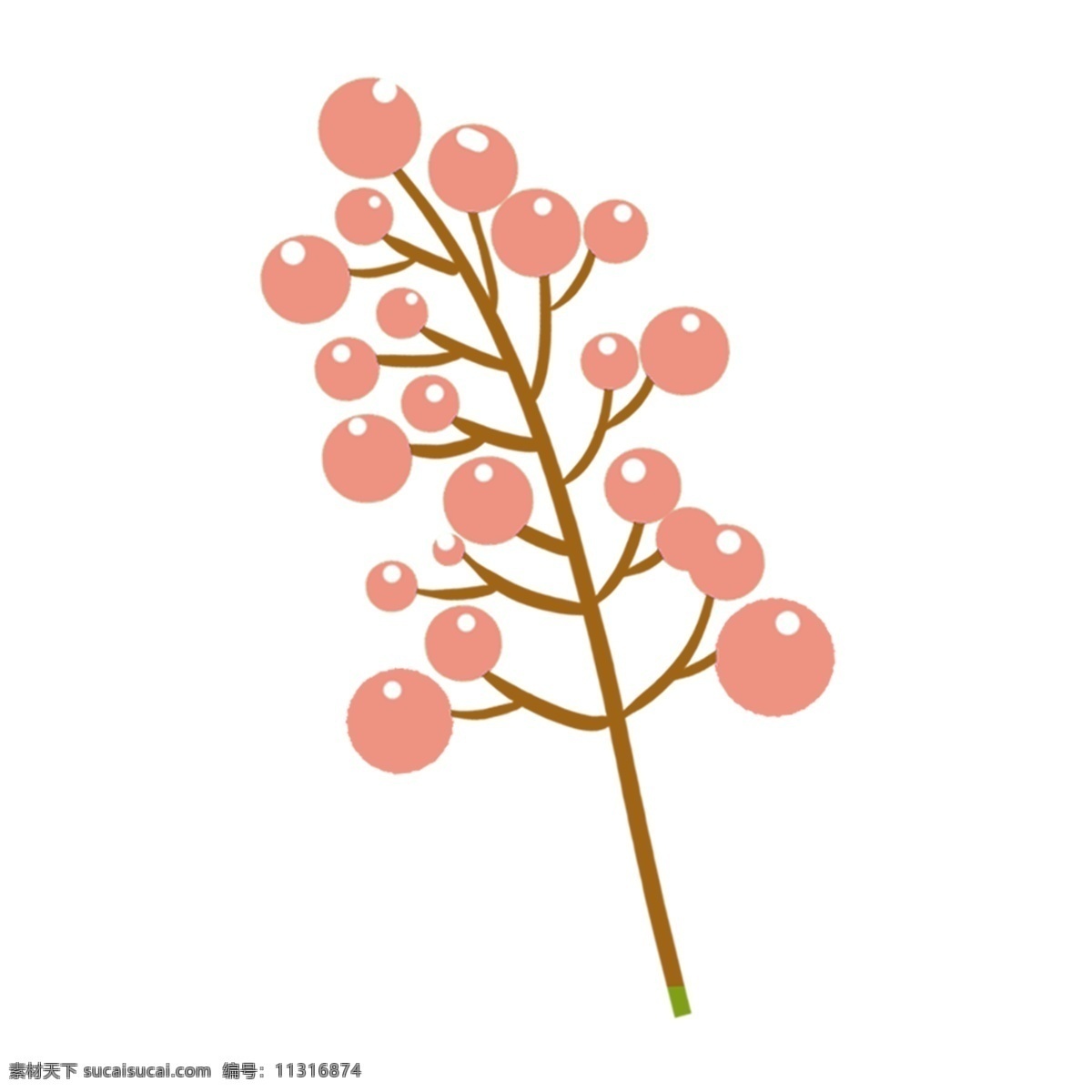 手绘 粉色 花卉 透明 植物 清新 花朵 插画 免扣素材 透明素材 卡通素材