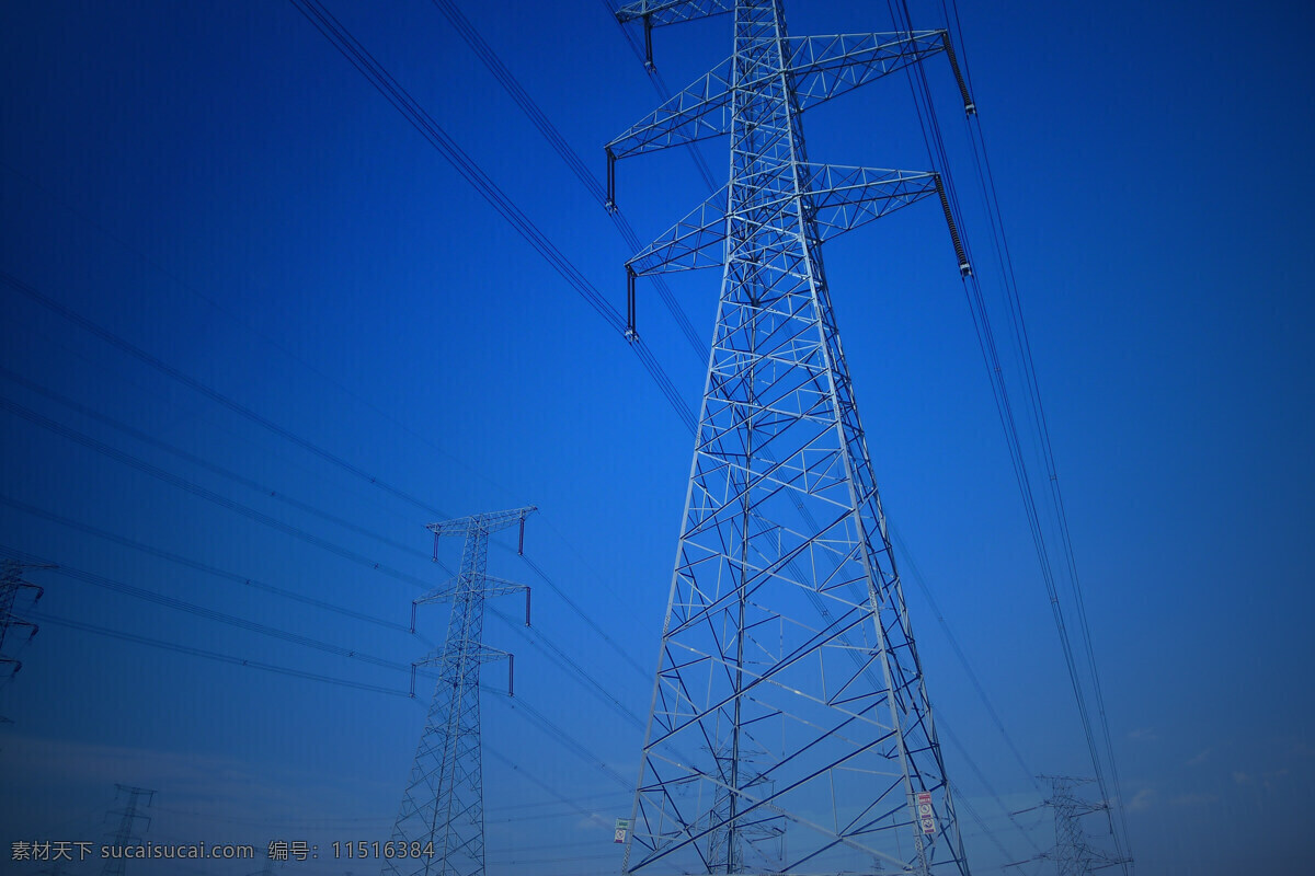 高压线 高压 输电 电力 铁塔 电线 现代科技 工业生产