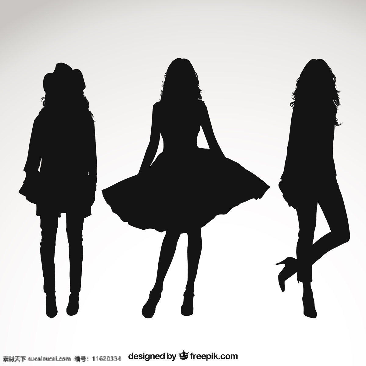 妇女剪影 轮廓模型 女人的轮廓 女 白色