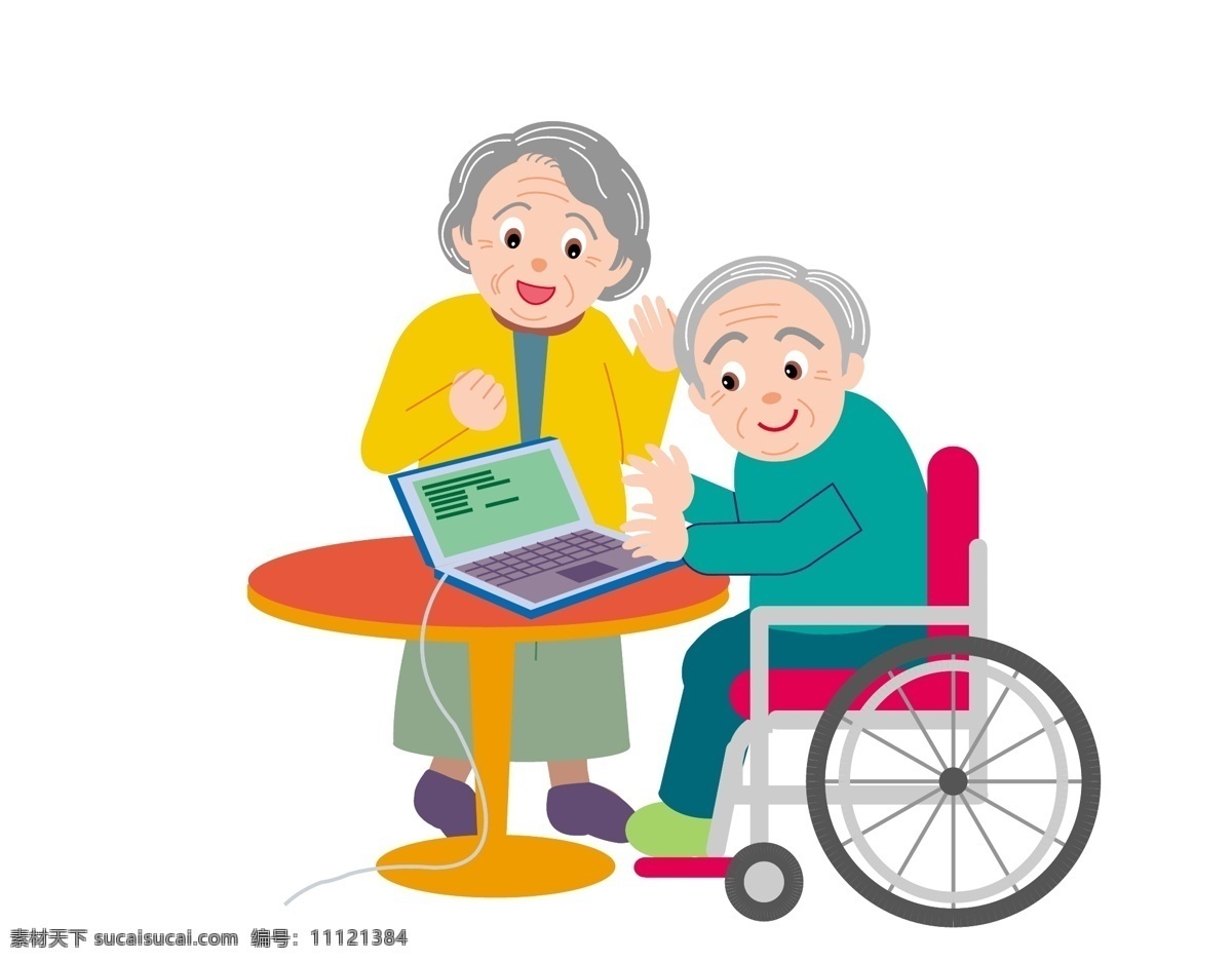 矢量 老人 学 电脑 老年生活 模板下载 家庭 祖父 祖母 夫人 生活 老年人的生活 旅行 晚年 轮椅 卡通 矢量卡通