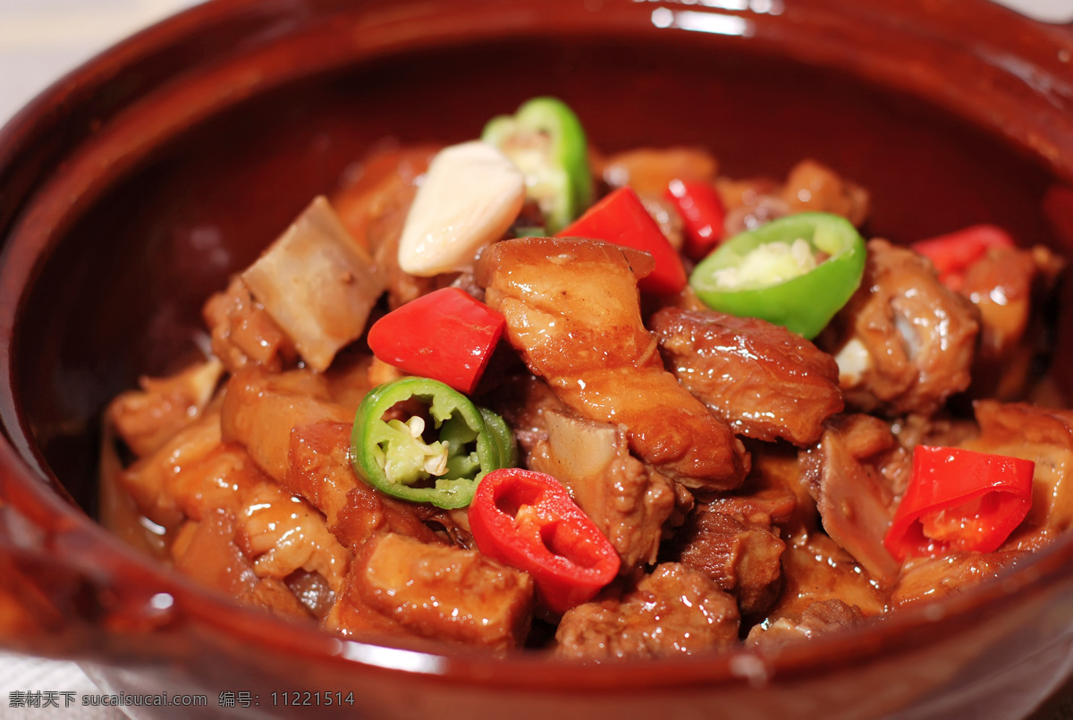 砂锅农家肉 农家肉 湘味菜 传统美食 餐饮美食