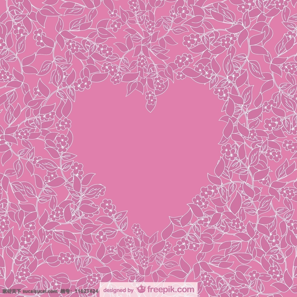 粉红色 花 背景 周围 心 花卉 心脏 邀请 卡片 自然 模板 花卉背景 壁纸 图形 布局 平面设计 制图 粉色