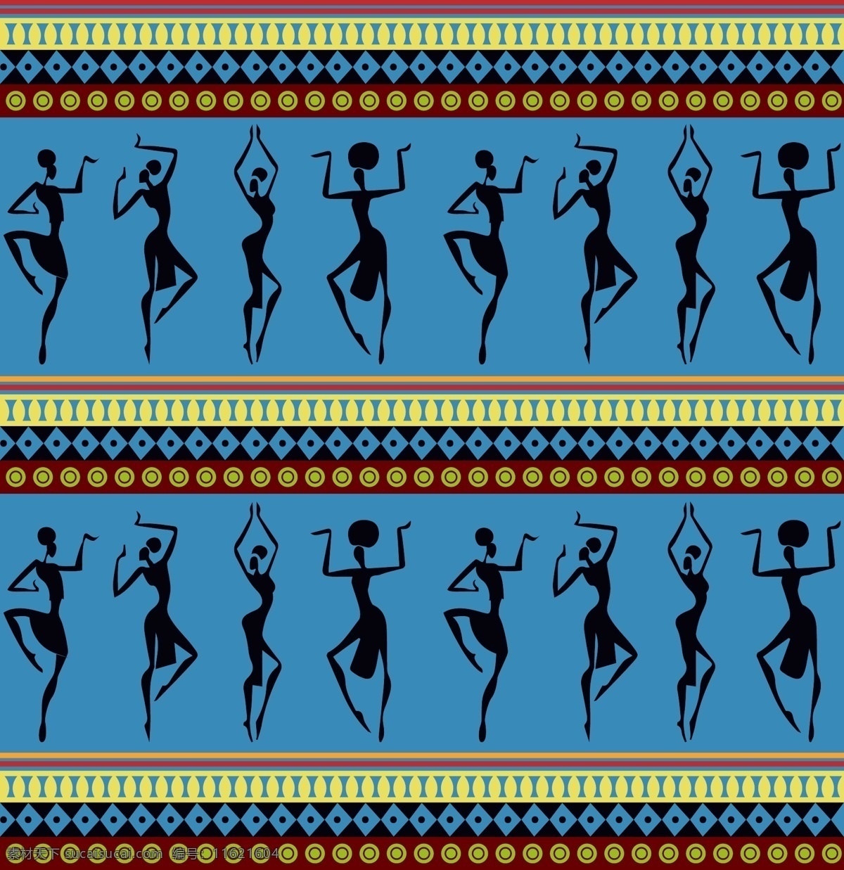 非洲 风格 背景 非洲插画 矢量素材 民族风 复古插画 非洲风采 背景素材