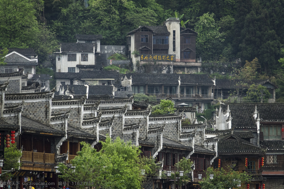 凤凰古城美景 凤凰古城 古镇 水乡古镇 湘西凤凰 吊脚楼 古建筑 湘西民居 旅游摄影 国内旅游