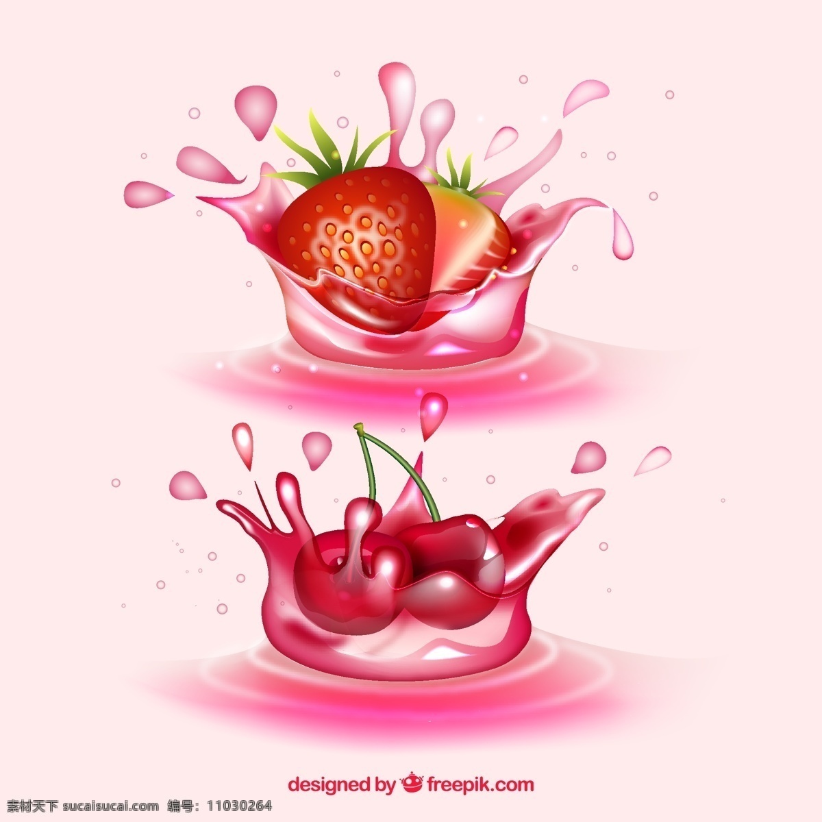 款 创意 新鲜 水果 溅 果汁 樱桃 草莓 新鲜果汁 樱桃汁 草莓汁 文化艺术 绘画书法
