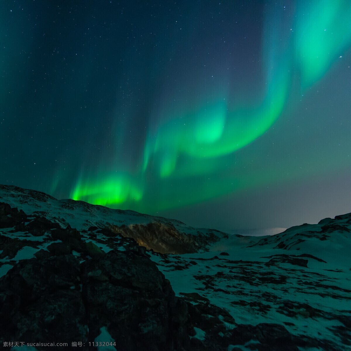 北极绿色光 北极光 极光 北部 天空 绿色 现象 天文学 磁性 黑色