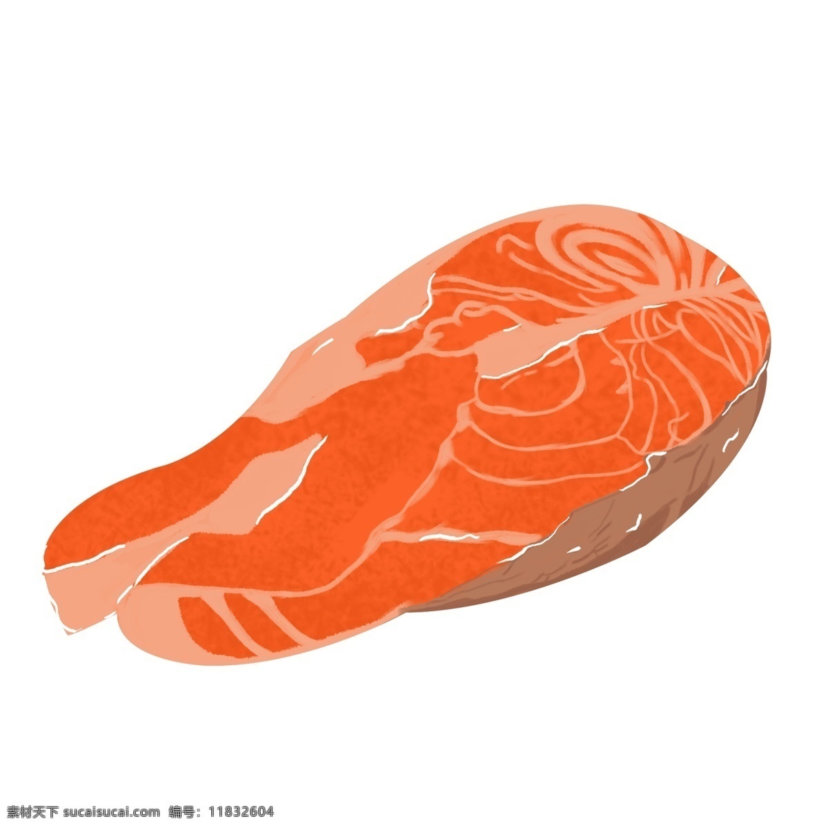 美味 食物 三文鱼 卡通 元素 生鱼片 插图 鱼肉 手绘三文鱼 寿司 三文鱼食物 美味食物 海鲜 食物插画