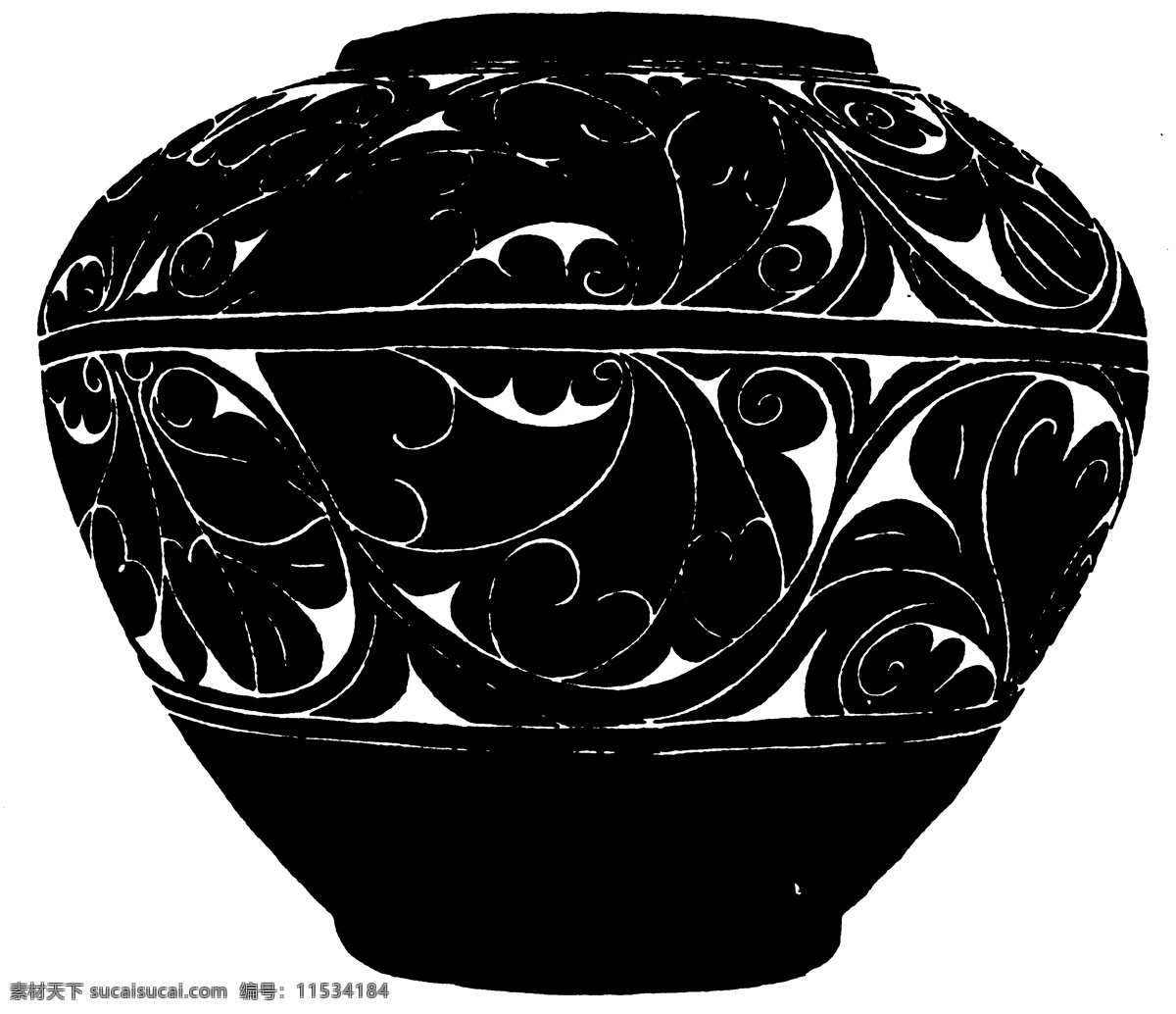 器物图案 两宋时代图案 中国 传统 图案 中国传统图案 设计素材 装饰图案 书画美术 黑色